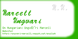 marcell ungvari business card